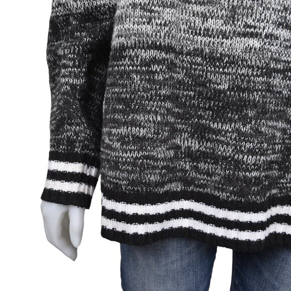 NHL Montreal Canadians Knit Grey Black Ombre Sweater Large - Picture 4 of 8